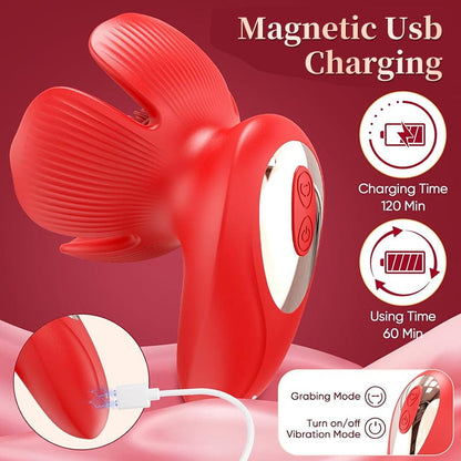 Rose kneader 10 Vibration & Pinching Breast Stimulator with Petal Kneading