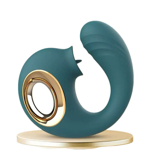green dolphin g spot vibrator with licking tongue