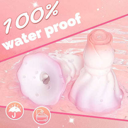 Rose Nipple Stimulation Vibrators Manual Sucking Teasing Nipple Toy