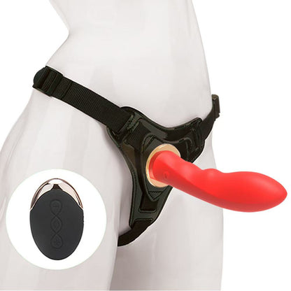 Vibrating Strap-On Dildo with Wireless Remote Control – USB Rechargeable | 4 Colors