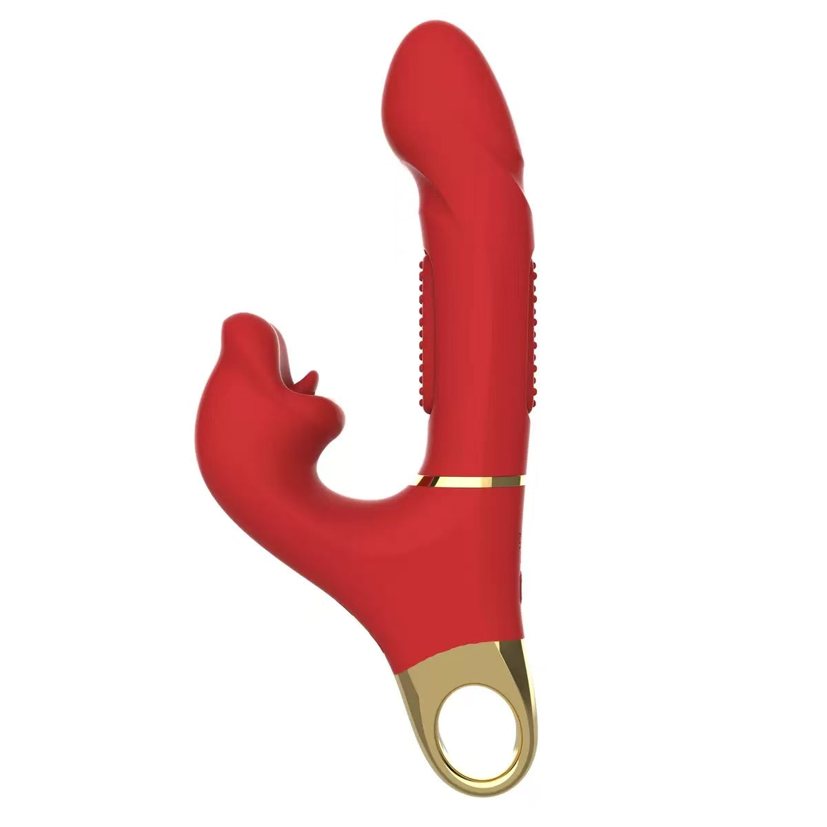 Pull Ring Rose Muncher Biting Tongue Flapping G Spot Vibrator