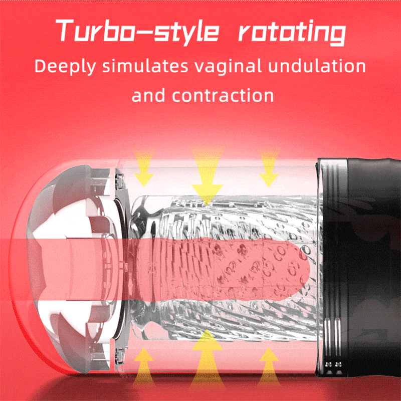 Rotating Suction & Sound-Enabled Male Masturbator – Discreet Private Delivery