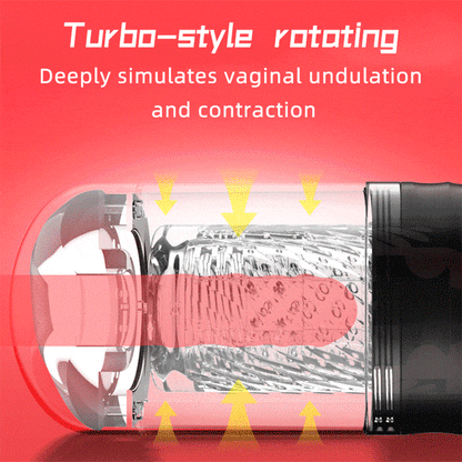 Rotating Suction & Sound-Enabled Male Masturbator – Discreet Private Delivery