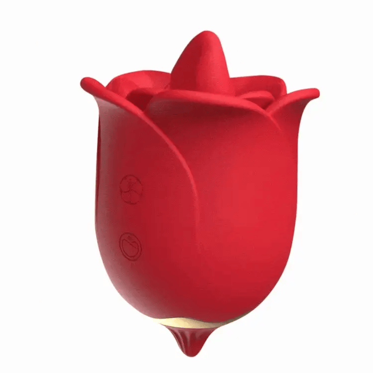 Rose Tongue Licking Vibrator – 10 Vibration &amp; 10 Licking Modes