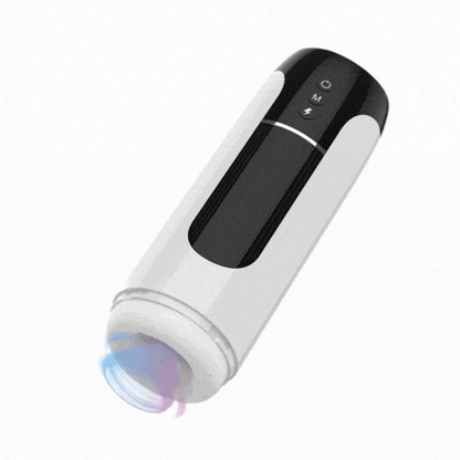 Fully Automatic 7-Mode Telescopic Vibrating Male Masturbator with Heating & Sound
