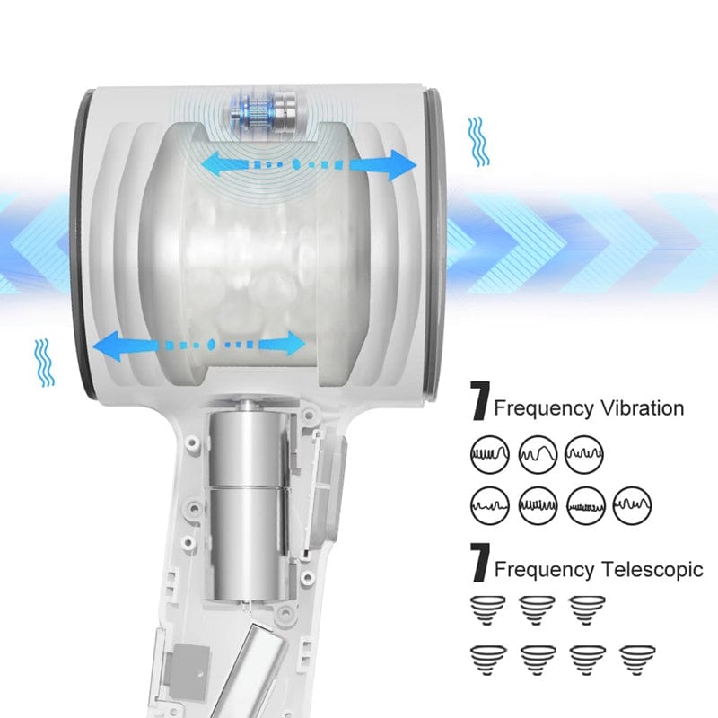 7-Frequency Telescopic Handheld Male Masturbator – Auto Expansion & Quiet Operation