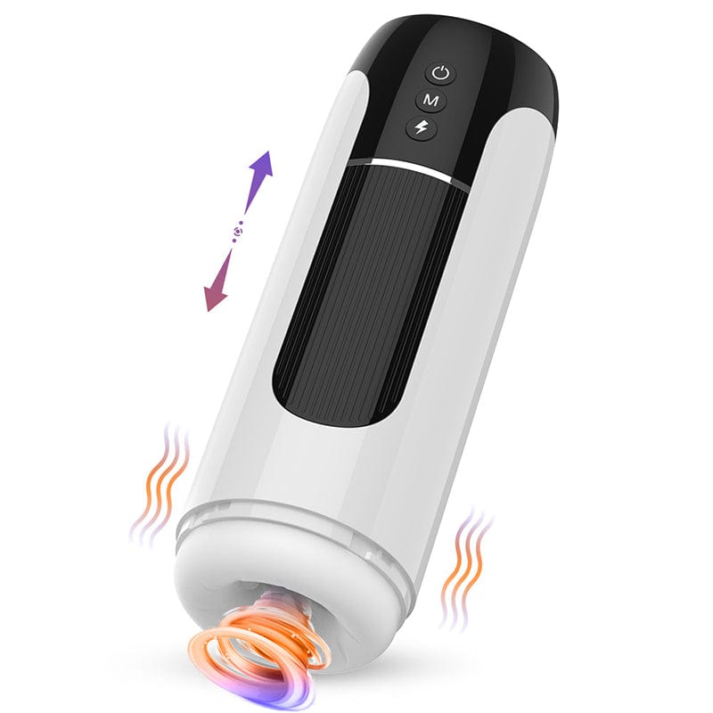 Fully Automatic 7-Mode Telescopic Vibrating Male Masturbator with Heating & Sound