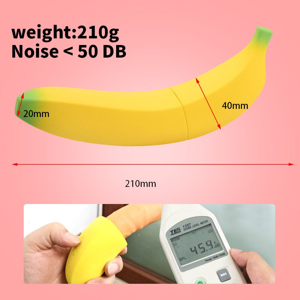 Realistic Banana Shape G-Spot Vibrator – Silicone, 7-Speed Vibration & Heating