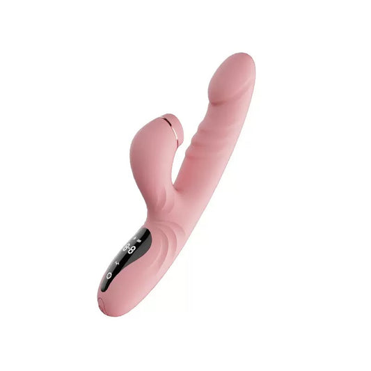 Auto Thrusting Sucking Heating Rabbit G-Spot Vibrator – Clitoral Suction 