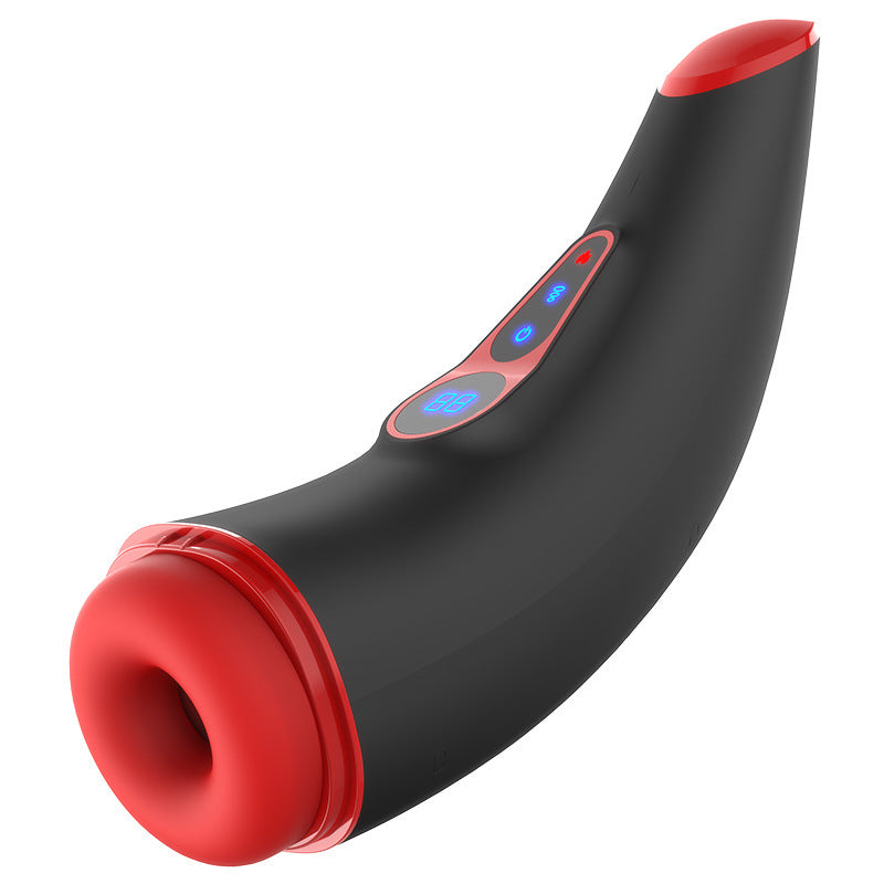 Men's Automatic Piston Telescopic Mouth Sucking Heating Electric Massager