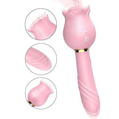 Rose Shaker Sucking Jump Egg – G-spot Vibrator for Women, Waterproof & Discreet Delivery