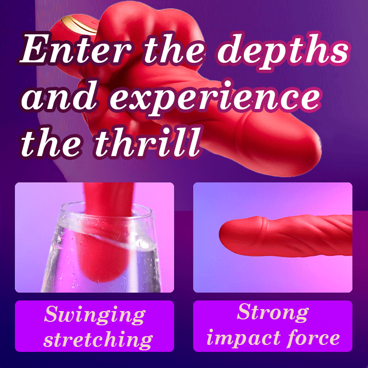 360° Rotating Bead Telescopic Masturbation Vibrator