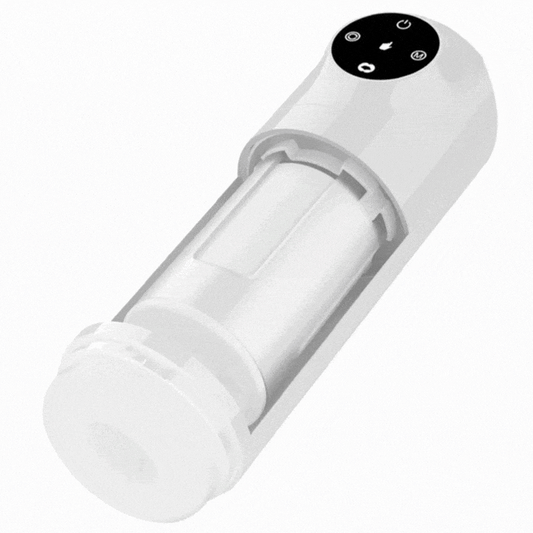 Men's 5-Frequency Telescopic Suction Masturbation Cup – 4 Suction Modes, Voice & Waterproof