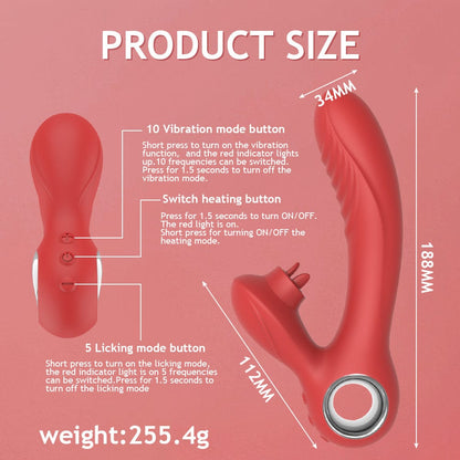 Pussy Clitoral Stimulation Tongue Licking G-Spot Orgasm Female Masturbation  Vibrator