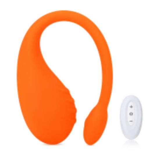 Orange Vibrating Egg Vibrator – 190g, Compact Round Design