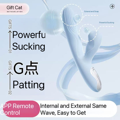 Blue Thrusting Sucking Rabbit Vibrator – Triple Stimulation