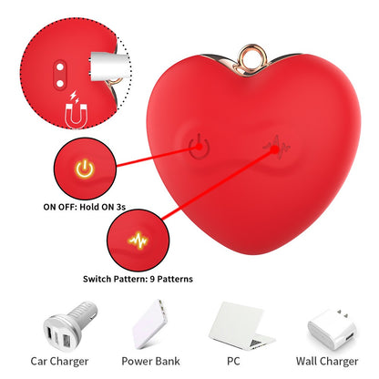 Butterfly Neck-Hanging Nipple Clamp Vibrator – 9 Vibration Modes, Magnetic Clamps, Hands-Free