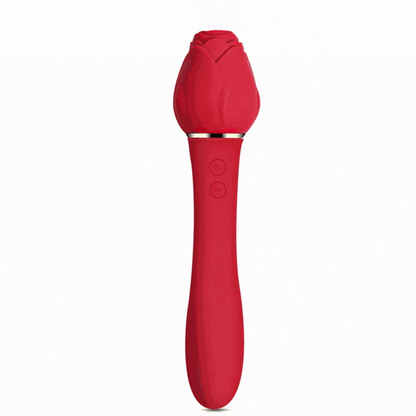Rose Sucking G-Spot Vibrator Clit Sucker Nipple Toy