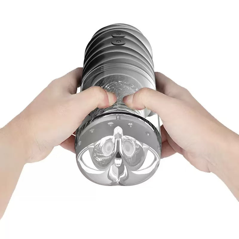 Masturbador Masculino com Sucção Rotativa – Rotação Automática, Sucção e Som