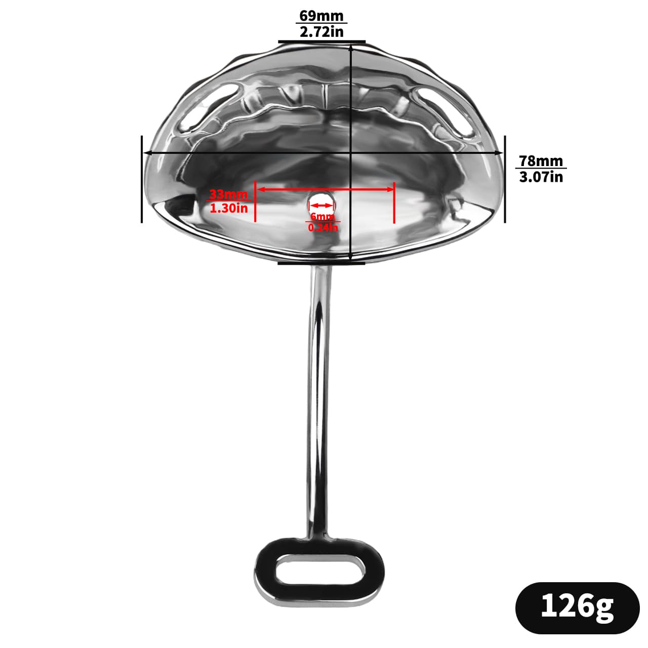 Shell Chastity Cage With Strap-On