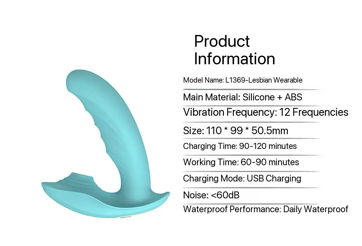 Vibratore indossabile a suzione verde menta – Telecomando, doppia stimolazione