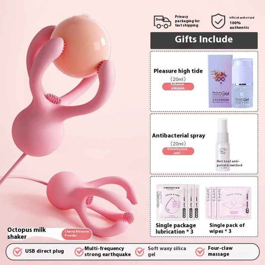 Octopus Nipple Vibrator Set – Enhance Your Intimate Play with 6 Unique Sensations