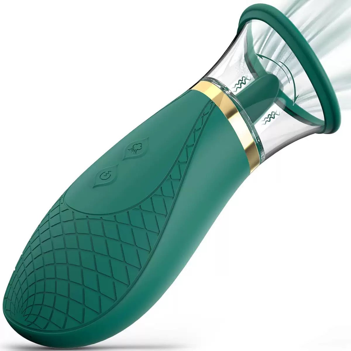 suction opening and control buttons of the vibrator