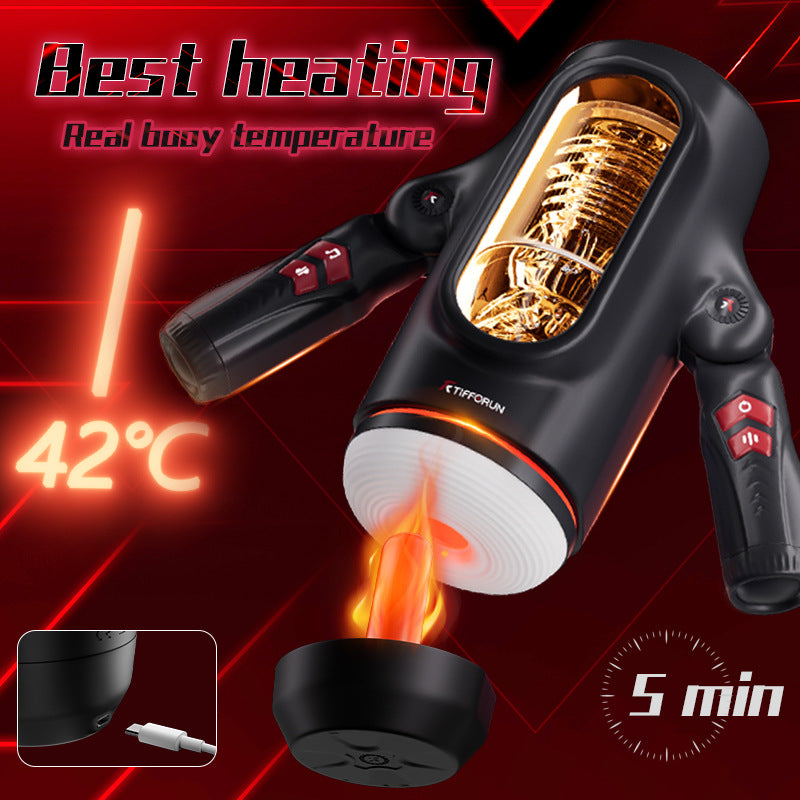 Smart Handle Airplane Bottle Electric Automatic Cup Heating True Yin Retractable Men's Sexy Sex Toy