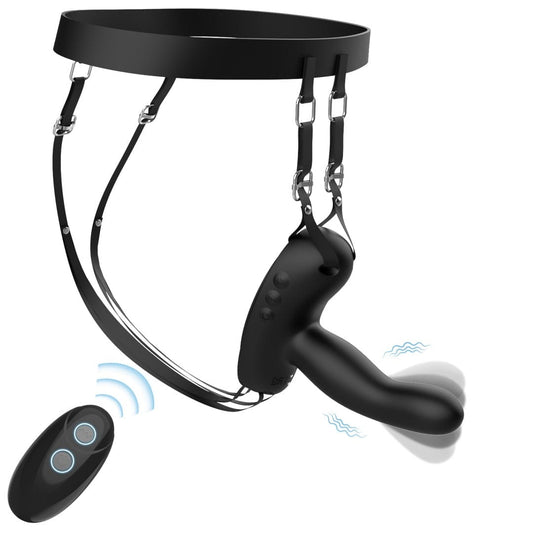 Mini Saddle G Spot Prostate Vibrator With Suction Cup & Panty