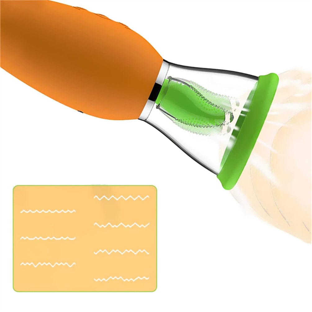 Carrot Vibrator Female Masturbator Heating Sucking Licker