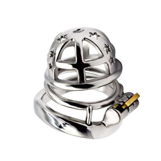 CB Lock Stainless Steel Metal Chastity Cage