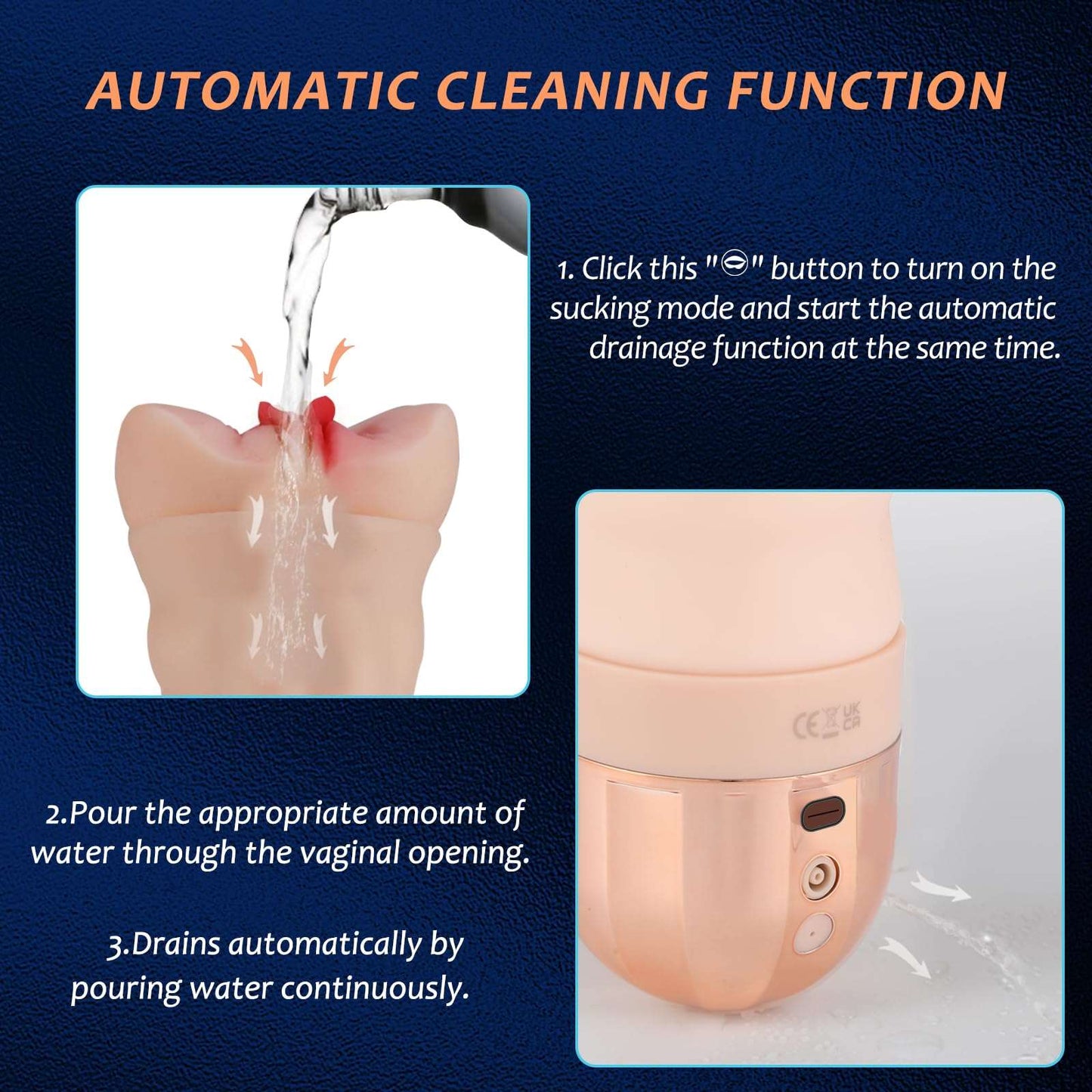 Male Multifunctional Oral Sucking Vibration Male Masturbation Cup