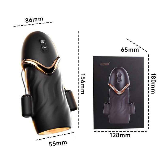 YY973 Electric Auto Penis Trainer – Pebble Inner, 3-Step Vibration, Stamina Training