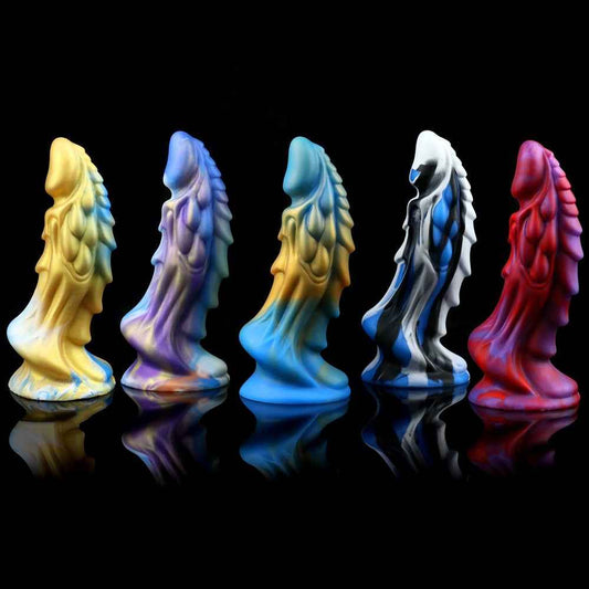 Lin Bear Liquid Silicone Fantasy Dildo – 10 Mixed Color Options, Unisex