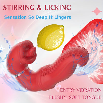 Octopus Tongue Licking Swing Clitoris G Spot Vibrator