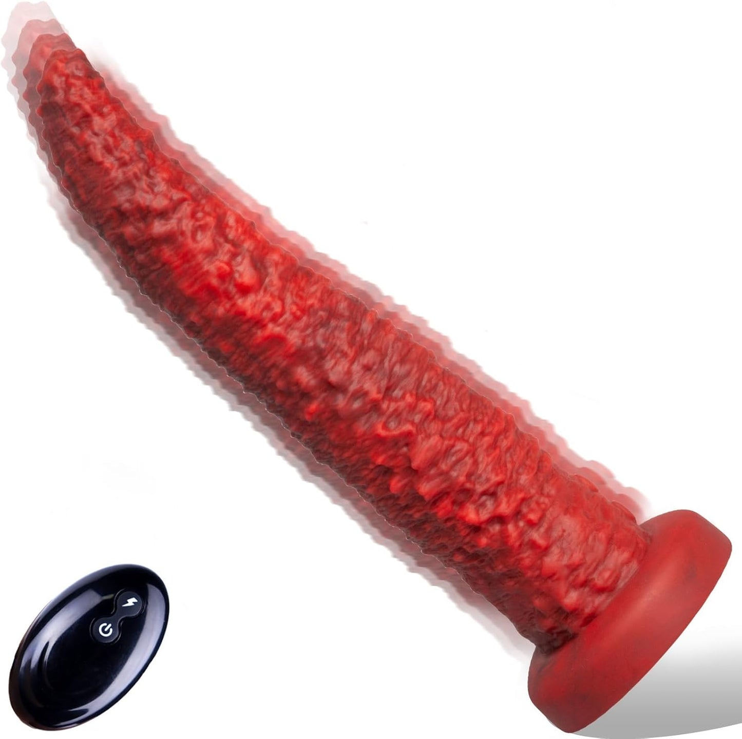 9.5-inch Realistic Monster Tongue Thrusting Dildo Vibrator With Remote Control
