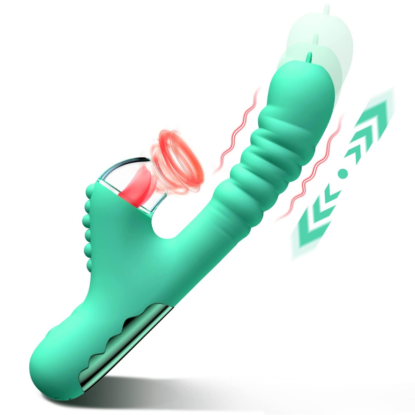 Small Dinosaur Vibrator Telescopic Tongue Sucking Clit Stimulation Vibrator