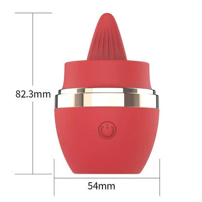 Tong-likkende vibrator – 10 likstanden, clitoris-flick-speeltje