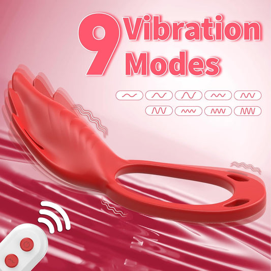 Wearable Panty Vibrator Vibrating Penis Ring Clitoral Stimulator 9 Vibration Modes