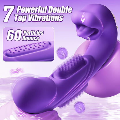 Rose Muncher Mouth Biting Tapping Ultimate Pleasure G Spot Vibrator