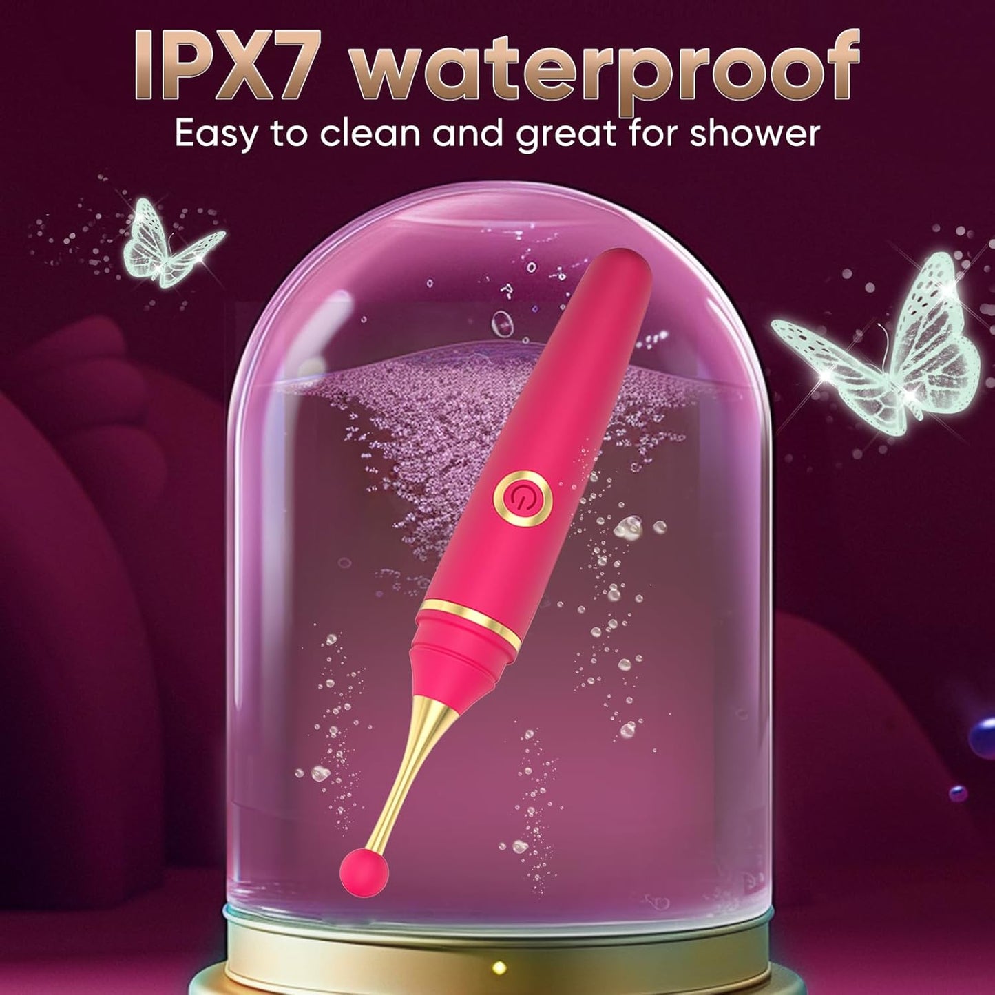 Pen Nipple Clit Stimulator G Spot Vibrator Sexual Pleasure Tools