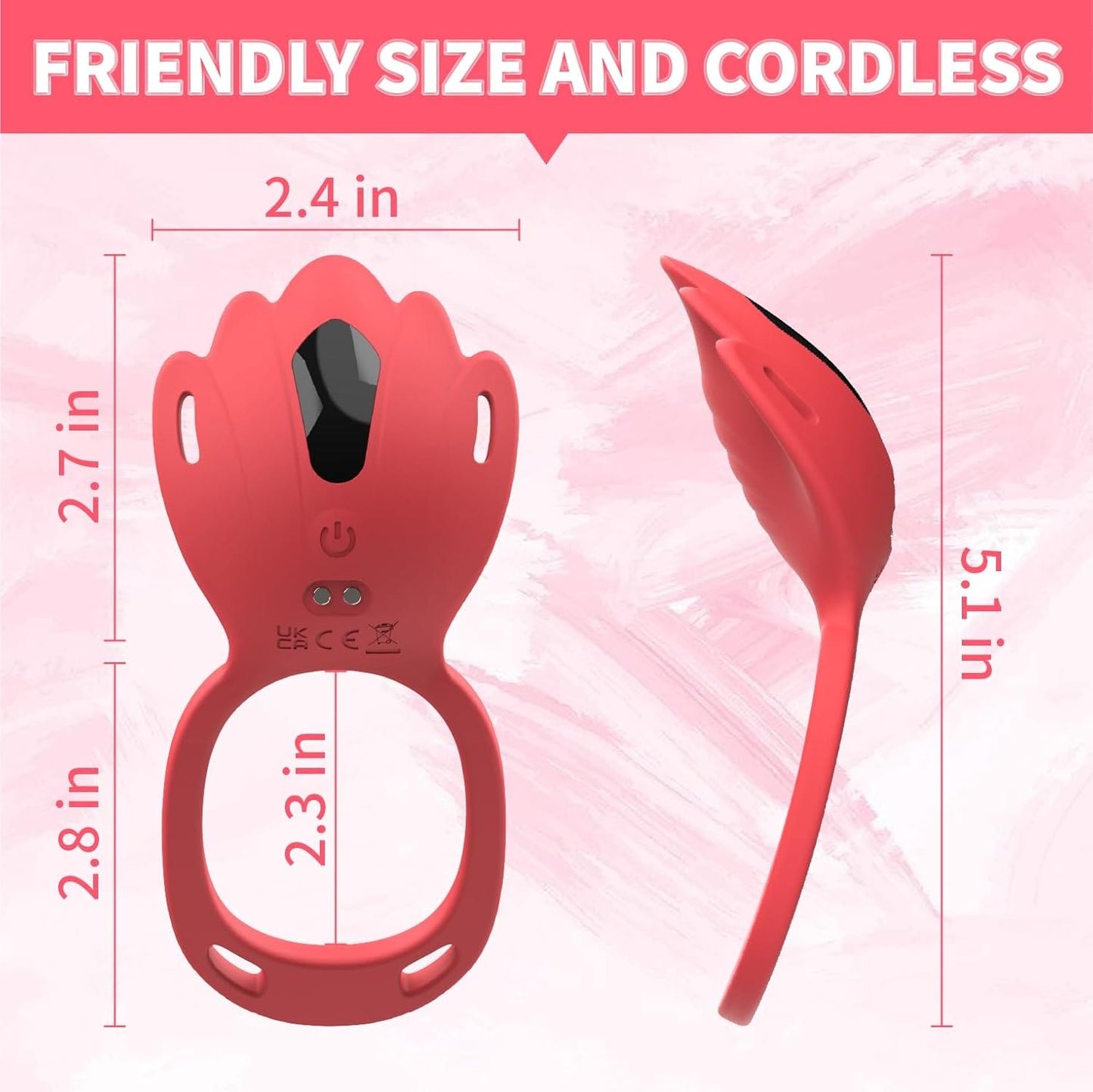 Wearable Panty Vibrator Vibrating Penis Ring Clitoral Stimulator 9 Vibration Modes