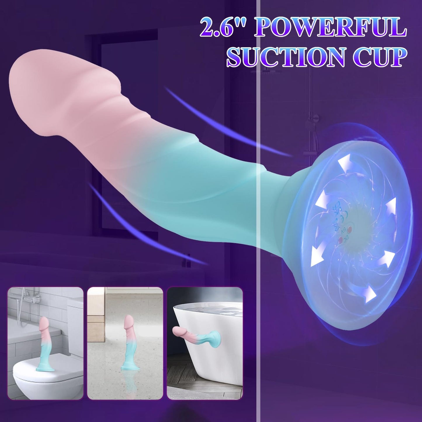 7.5” Silicone Realistic Dildos with Suction Cup for Women