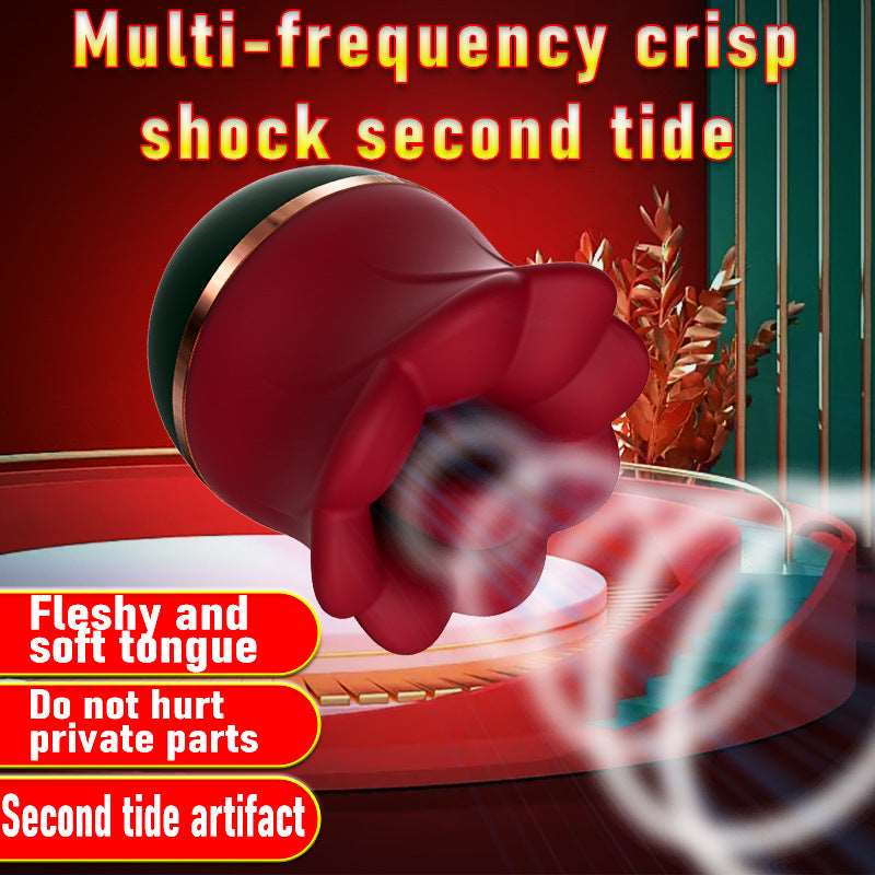 2-in-1 Rose Suction & Licking Vibrator – Quiet, Discreet Pleasure