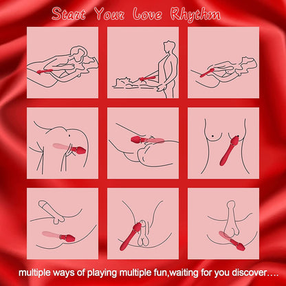 Rose Sucking G-Spot Vibrator Clit Sucker Nipple Toy