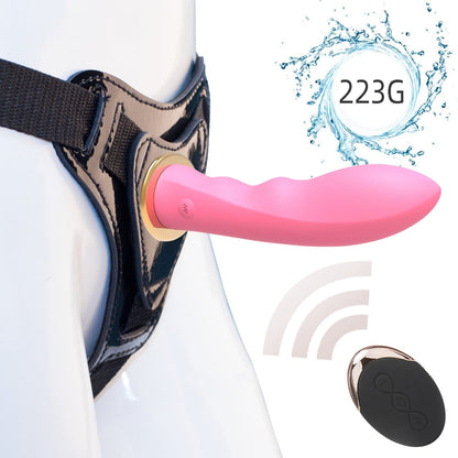 Vibrating Strap-On Dildo with Wireless Remote Control – USB Rechargeable | 4 Colors