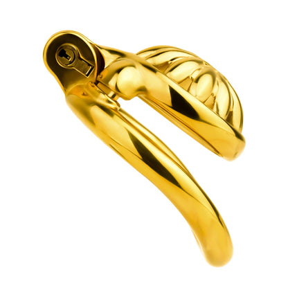Sunflower Inspired Stainless Steel Chastity Cage – Floral Design | 4 Ring Sizes