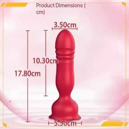 Vibratore anale telescopico con base a ventosa – App e telecomando