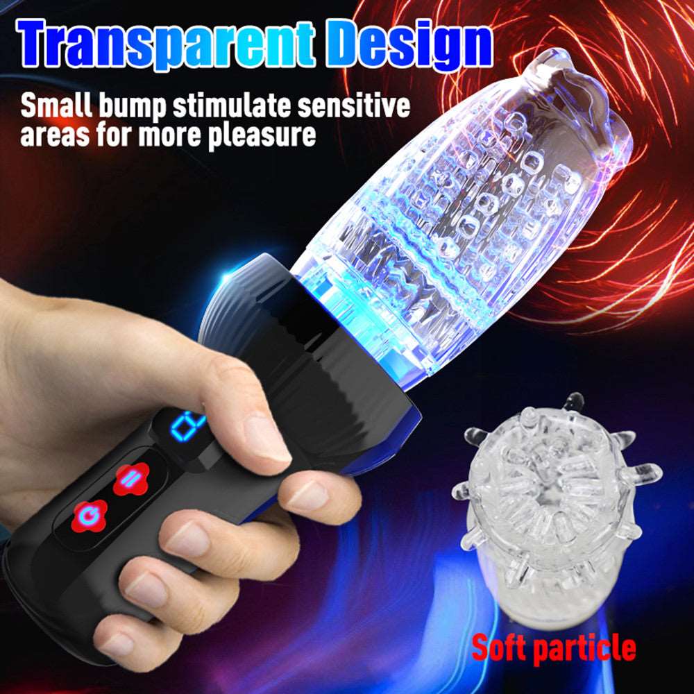 Gawk Gawk 6000 4.0 Version Torch 9 *9 Thrusting Rotating Penis Stroker Male Rose Toy