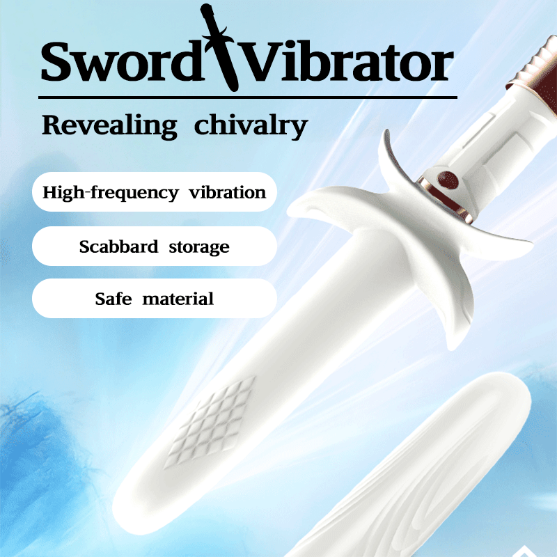 Sword - shaped Vibrating Clitoral G Spot Stimulator
